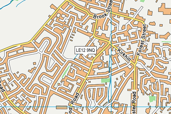 LE12 9NQ map - OS VectorMap District (Ordnance Survey)