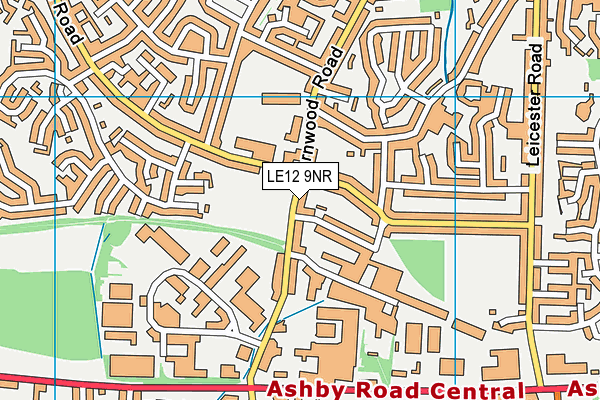 LE12 9NR map - OS VectorMap District (Ordnance Survey)