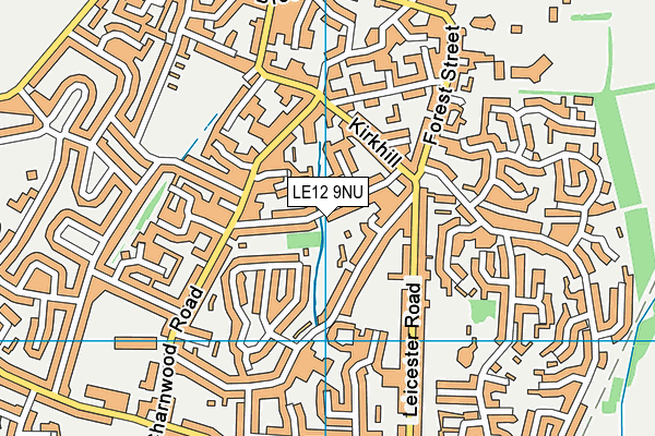 LE12 9NU map - OS VectorMap District (Ordnance Survey)