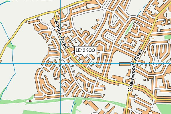 LE12 9QQ map - OS VectorMap District (Ordnance Survey)