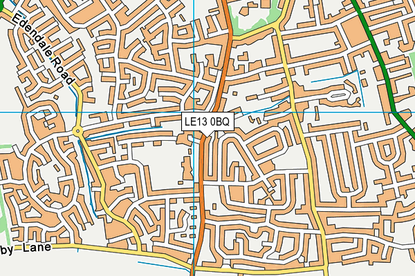 LE13 0BQ map - OS VectorMap District (Ordnance Survey)