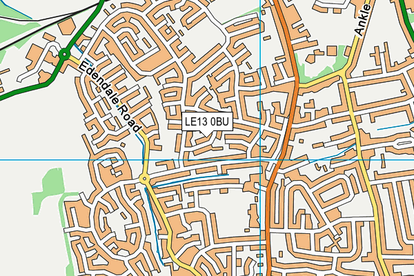 LE13 0BU map - OS VectorMap District (Ordnance Survey)