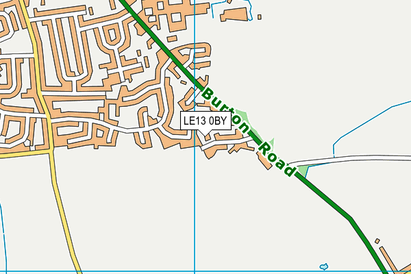 LE13 0BY map - OS VectorMap District (Ordnance Survey)