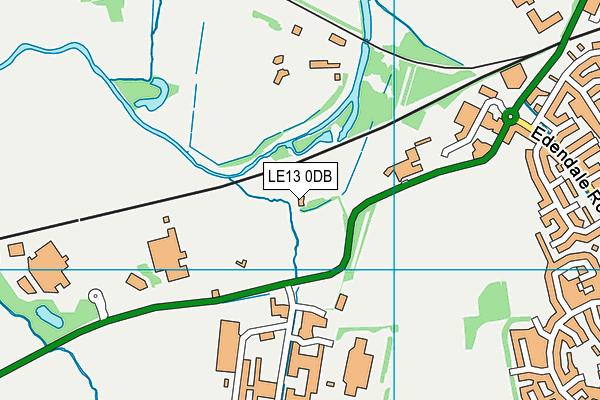 LE13 0DB map - OS VectorMap District (Ordnance Survey)