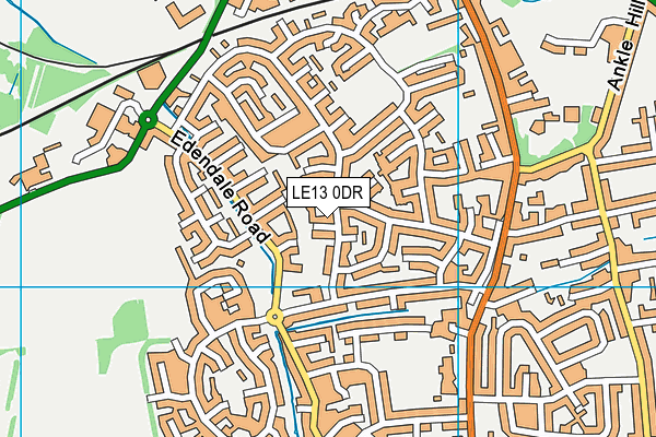 LE13 0DR map - OS VectorMap District (Ordnance Survey)