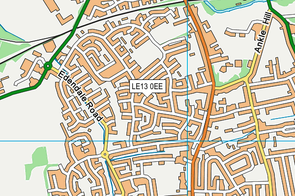 LE13 0EE map - OS VectorMap District (Ordnance Survey)