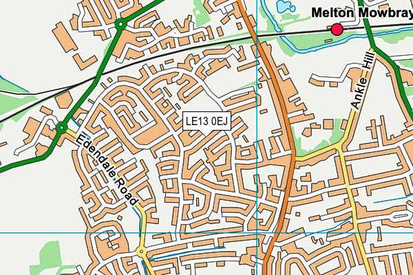 LE13 0EJ map - OS VectorMap District (Ordnance Survey)