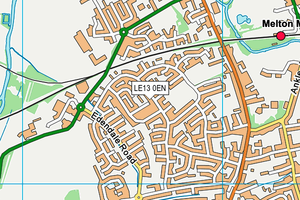 LE13 0EN map - OS VectorMap District (Ordnance Survey)