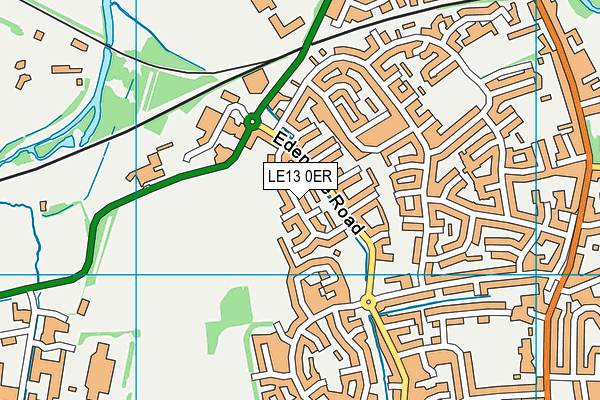 LE13 0ER map - OS VectorMap District (Ordnance Survey)