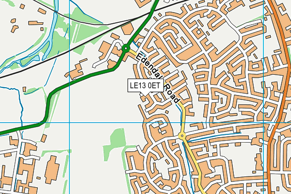 LE13 0ET map - OS VectorMap District (Ordnance Survey)