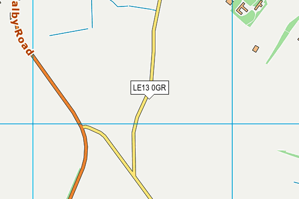 LE13 0GR map - OS VectorMap District (Ordnance Survey)