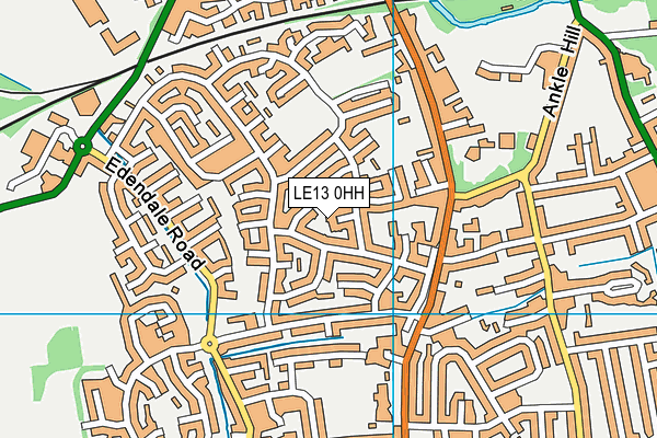 LE13 0HH map - OS VectorMap District (Ordnance Survey)