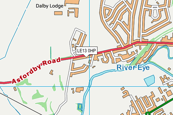 LE13 0HP map - OS VectorMap District (Ordnance Survey)