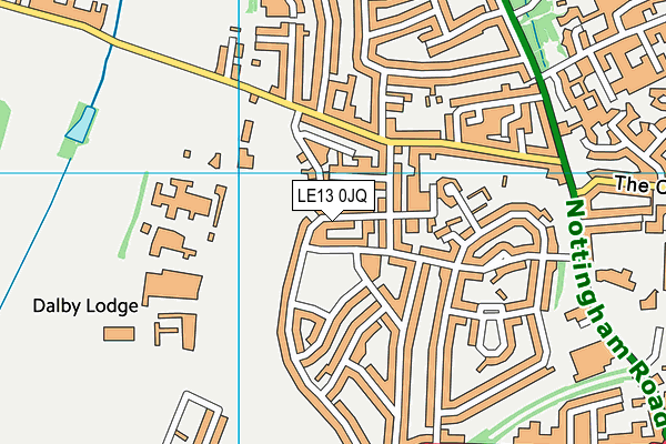 LE13 0JQ map - OS VectorMap District (Ordnance Survey)