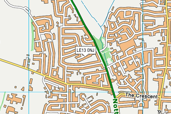 LE13 0NJ map - OS VectorMap District (Ordnance Survey)