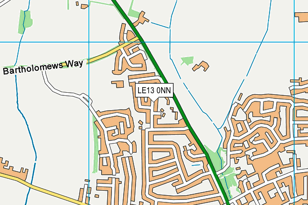 LE13 0NN map - OS VectorMap District (Ordnance Survey)