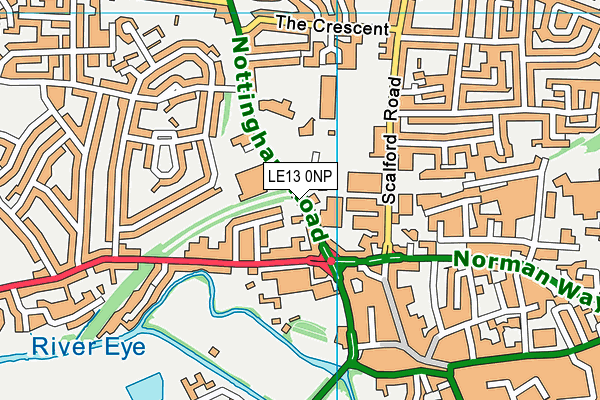 LE13 0NP map - OS VectorMap District (Ordnance Survey)