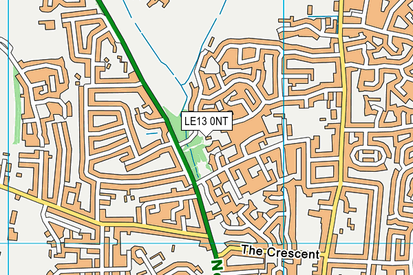 LE13 0NT map - OS VectorMap District (Ordnance Survey)