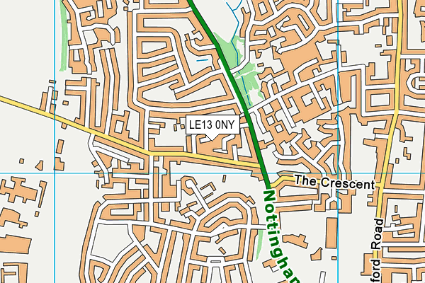 LE13 0NY map - OS VectorMap District (Ordnance Survey)