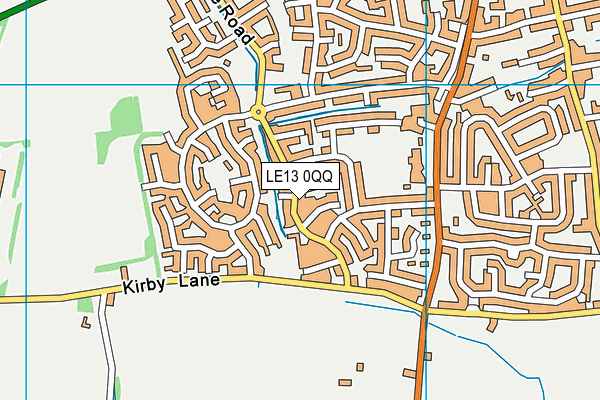 LE13 0QQ map - OS VectorMap District (Ordnance Survey)