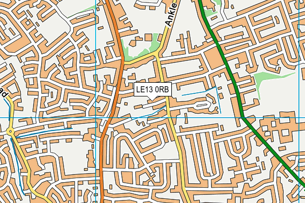 Hamilton Lawn Tennis Club map (LE13 0RB) - OS VectorMap District (Ordnance Survey)