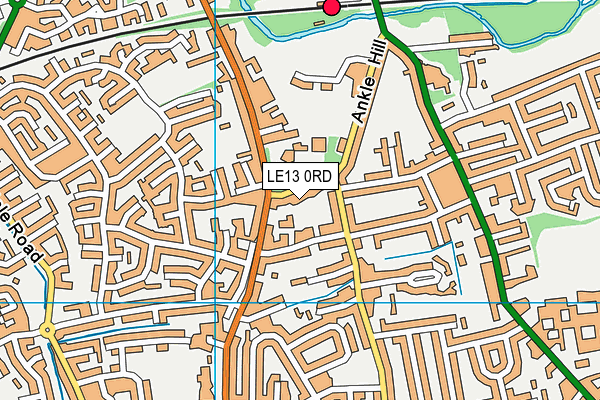 LE13 0RD map - OS VectorMap District (Ordnance Survey)