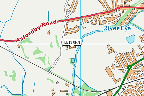 LE13 0RN map - OS VectorMap District (Ordnance Survey)