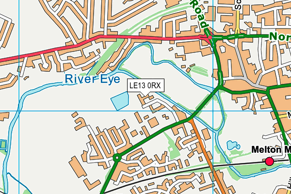 LE13 0RX map - OS VectorMap District (Ordnance Survey)