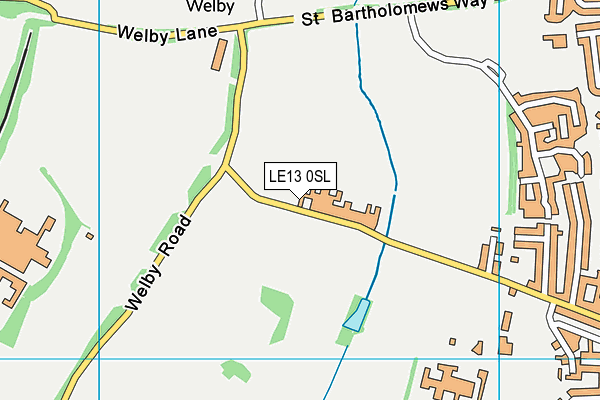 LE13 0SL map - OS VectorMap District (Ordnance Survey)