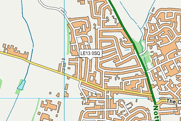 LE13 0SQ map - OS VectorMap District (Ordnance Survey)