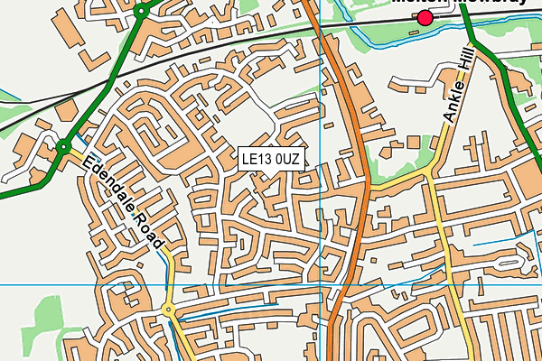 LE13 0UZ map - OS VectorMap District (Ordnance Survey)