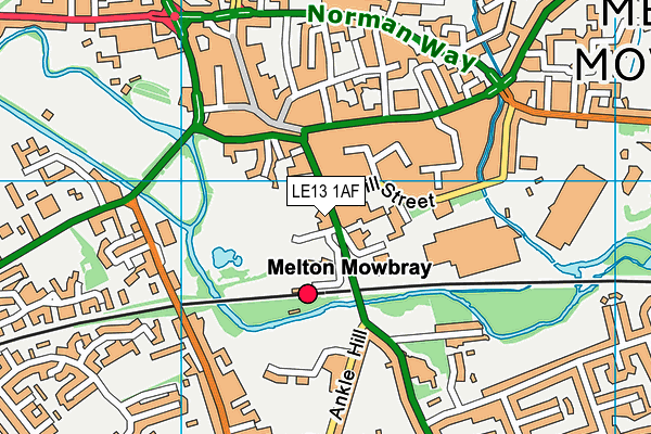 Map of MELTON MESSENGER LTD at district scale