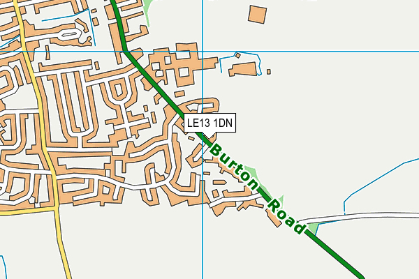 Melton Vale Sixth Form College map (LE13 1DN) - OS VectorMap District (Ordnance Survey)