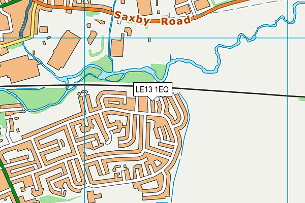 LE13 1EQ map - OS VectorMap District (Ordnance Survey)