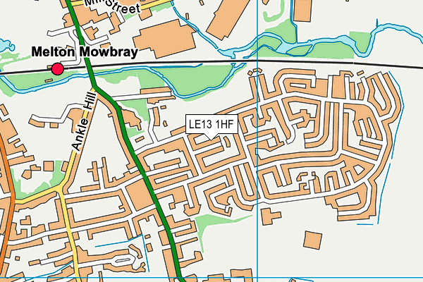 LE13 1HF map - OS VectorMap District (Ordnance Survey)