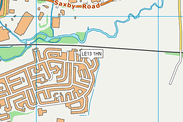 LE13 1HN map - OS VectorMap District (Ordnance Survey)