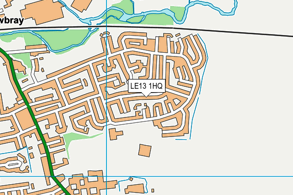 LE13 1HQ map - OS VectorMap District (Ordnance Survey)