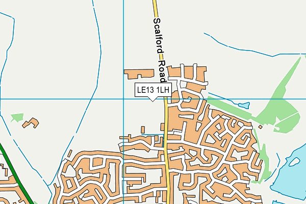 John Ferneley College map (LE13 1LH) - OS VectorMap District (Ordnance Survey)