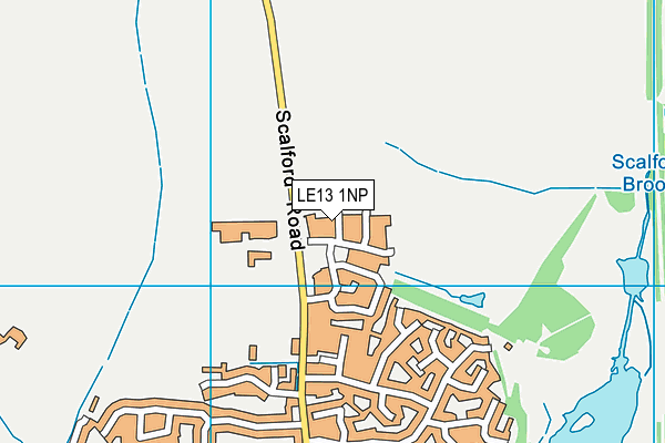 LE13 1NP map - OS VectorMap District (Ordnance Survey)