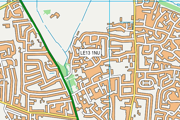 LE13 1NU map - OS VectorMap District (Ordnance Survey)