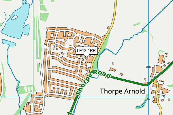 LE13 1RR map - OS VectorMap District (Ordnance Survey)