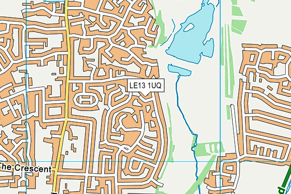 LE13 1UQ map - OS VectorMap District (Ordnance Survey)