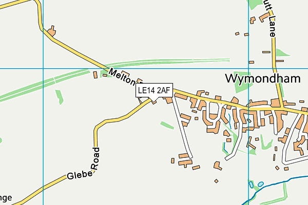 St Peter's Church of England Primary School Wymondham map (LE14 2AF) - OS VectorMap District (Ordnance Survey)