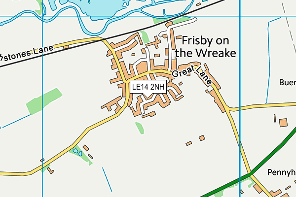 Frisby Church Of England Primary School map (LE14 2NH) - OS VectorMap District (Ordnance Survey)