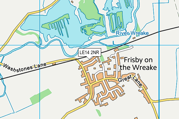 LE14 2NR map - OS VectorMap District (Ordnance Survey)