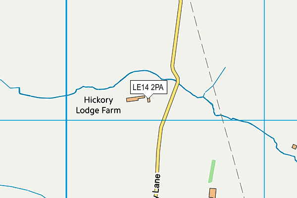 LE14 2PA map - OS VectorMap District (Ordnance Survey)