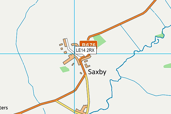 LE14 2RX map - OS VectorMap District (Ordnance Survey)