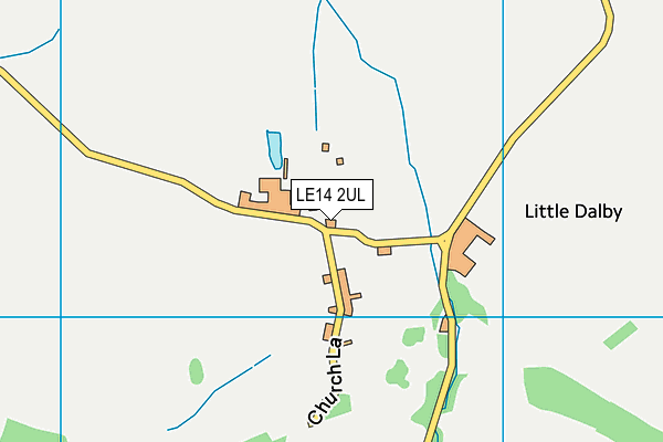 LE14 2UL map - OS VectorMap District (Ordnance Survey)