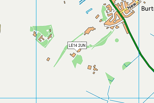 LE14 2UN map - OS VectorMap District (Ordnance Survey)