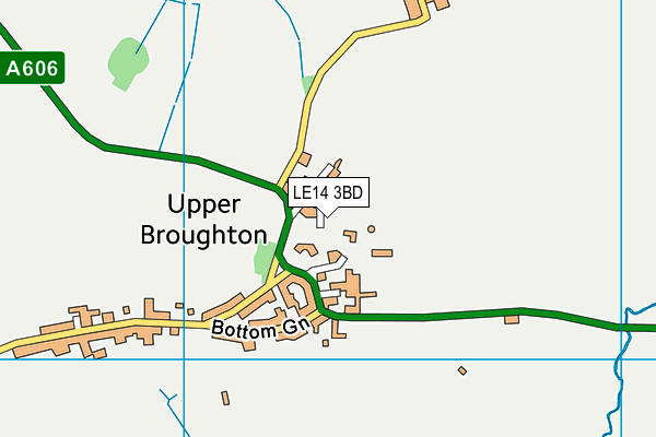 LE14 3BD map - OS VectorMap District (Ordnance Survey)